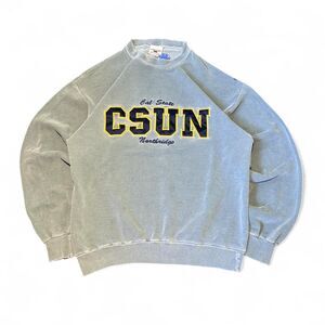 Vintage 80s CSUN distressed faded Oarsman heavyweight crewneck sweatshirt